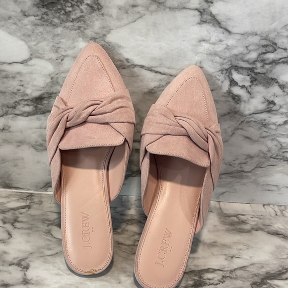 J. CREW LOAFER MULES WITH TWIST SHOES BLUSH COLOR 7.5 - Picture 8 of 15